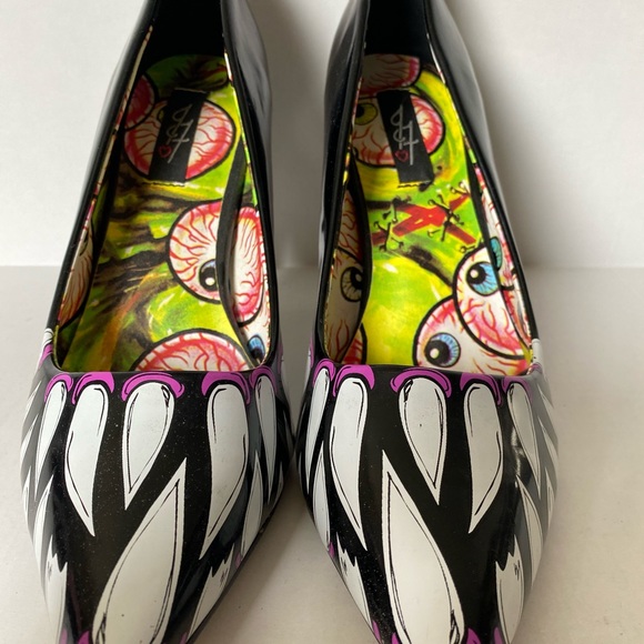 NWOT IRON FIST TIMMY CHEW HEELS fits like a sz 10 - Picture 6 of 9